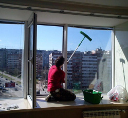 Мытье окон в однокомнатной квартире Пересвет
